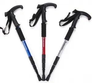 Retractable Trekking Pole Hiking Moutain-Climbing Sticks Oem Walking Stick