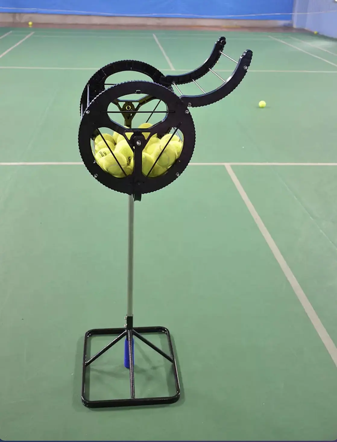 Tennis Club Practical Storage Tennis Ball Portable Hopper Picker with Wheels