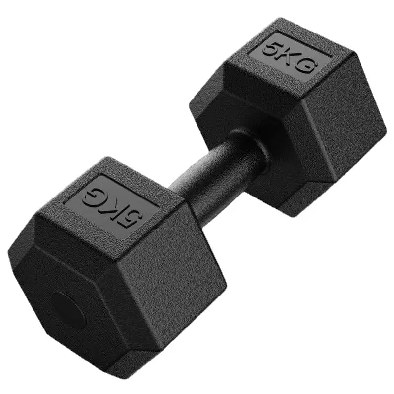 Custom cement hexagonal dumbbells fitness home weightlifting men and women sports fitness equipment for arm muscle wrapped rubber dumbbells