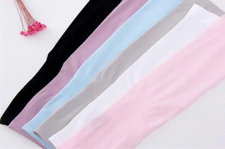 Sun Protection UV Protection Cooling Sleeves Arm Sleeves Men Women Sports Sun Sleeves with Thumb Hole