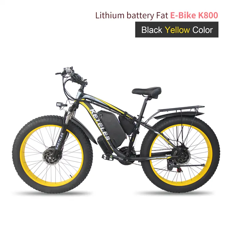 K800 Double Motor 2 Wheel Drive 2000W Powerful Motor 17.5AH Lithium Battery Electric Bicycle 26×4.0 inch Fat Tire E-Bike