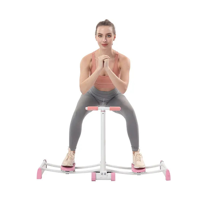 Home fitness equipment with armrests and leg clamps