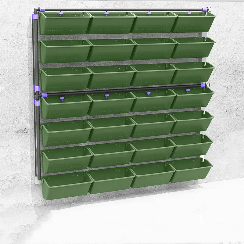 Plant Wall Flower Pot Container Greening Plastic Flower Pots Hanging Wall Hanging Plant Box