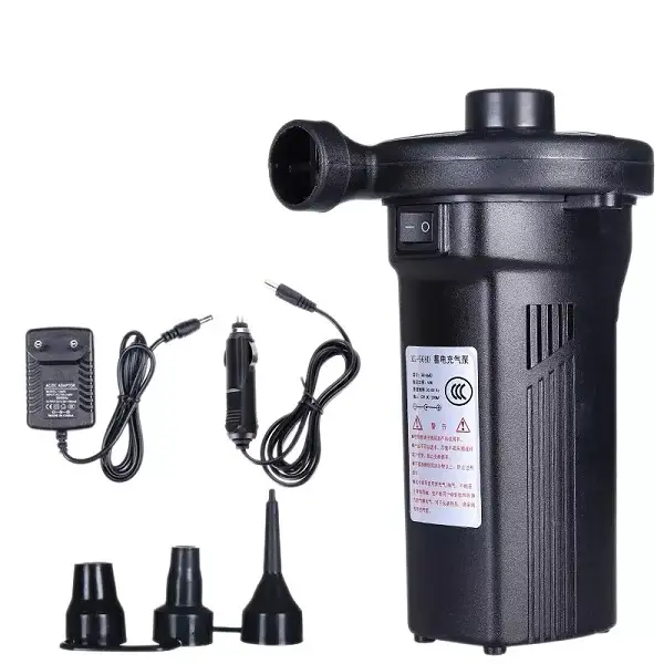 Eu Plug,Rechargeable Electric Air Pump Nickel-Cadmium Battery Inflatable Air Pump Inflate Deflate For Outdoor Kayak Airbed Boa Featured Image