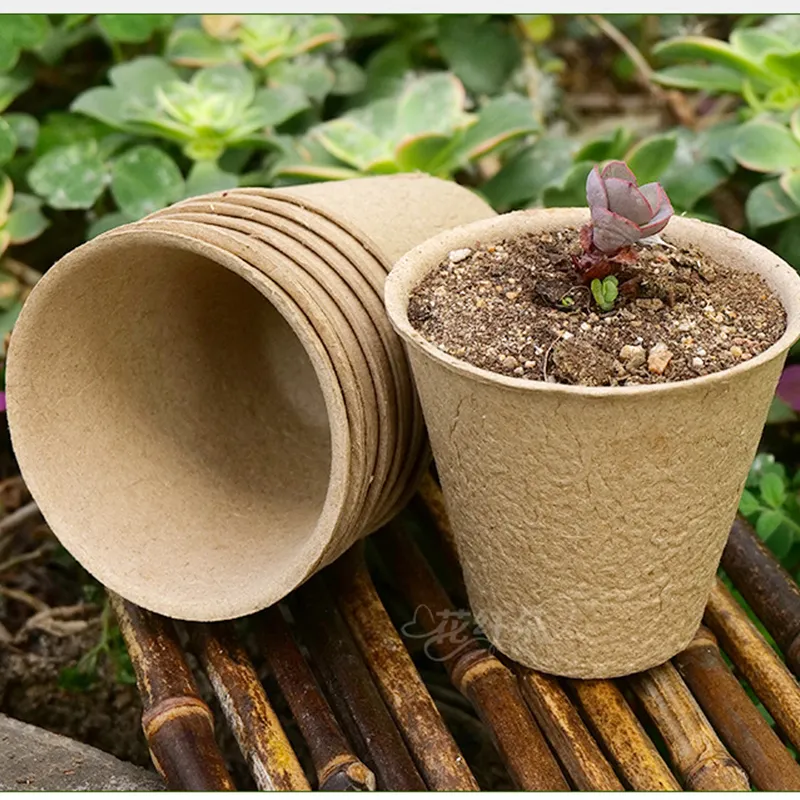 Hot Sale Garden Supplies Grow Coconut Wholesale Paper Planting Manufacturing Seedlings Biodegradable Peat Pots