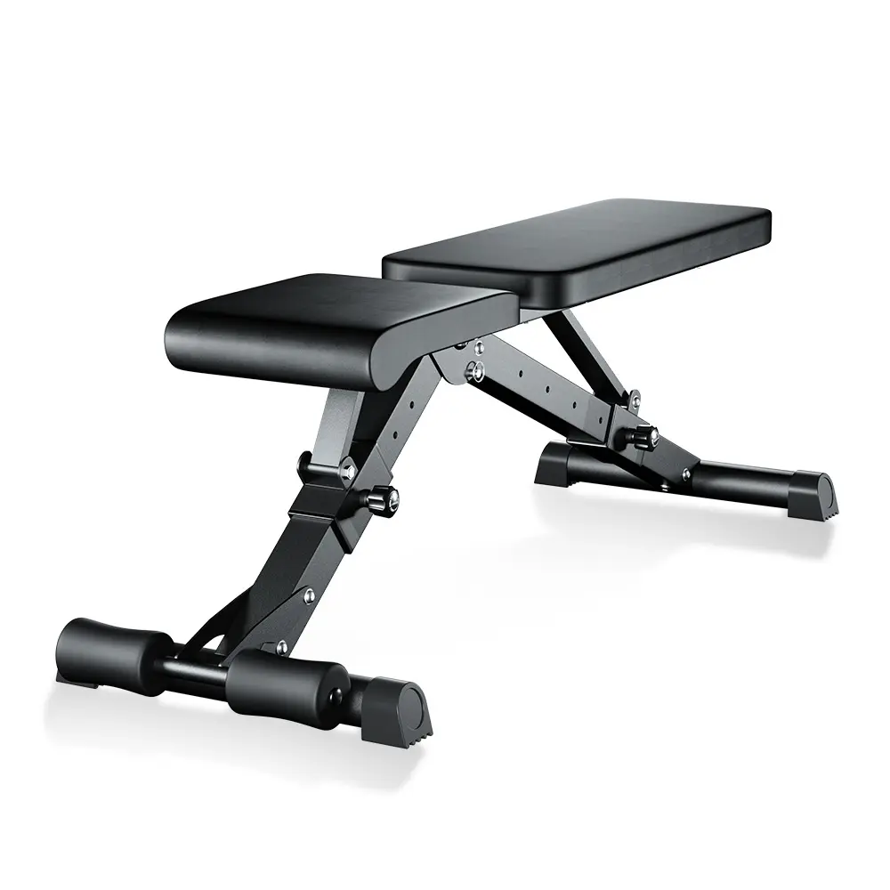 Foldable adjustable sit-up board fitness home bench stool
