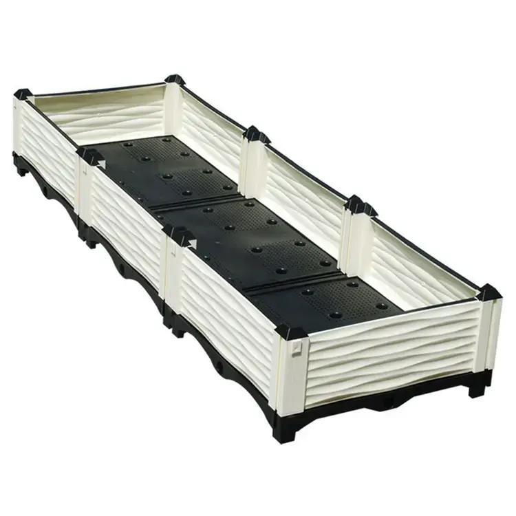 Suntour Outdoor Large Garden Planter Bed Collapsible Planting Boxs