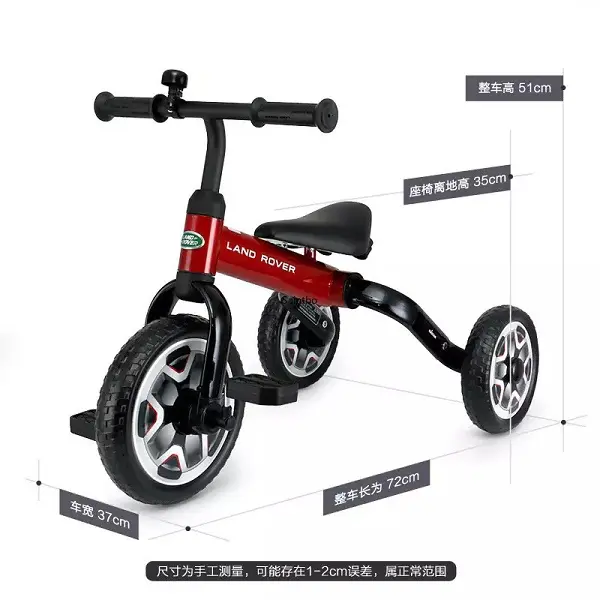 Portable Folding Tricycle 2 In 1 Dual-purpose Children’s Balanced Bicycle Mini Scooter Bicycle for Kids Three Wheel Scooter