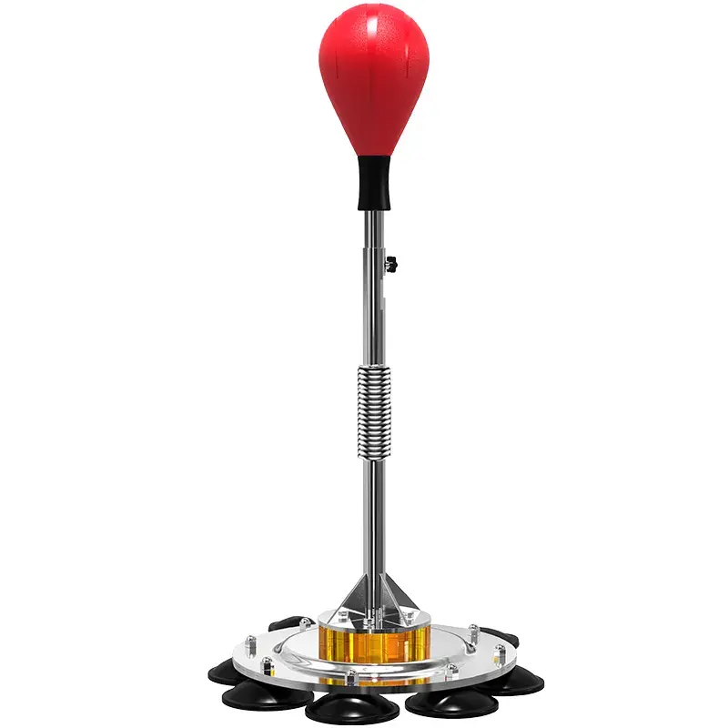 Adjustable height independent boxing speed bag