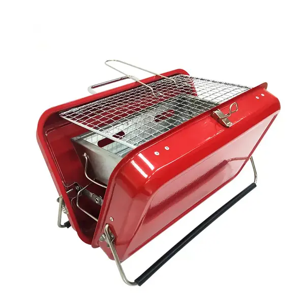 Folding outdoor camping using stainless steel charcoal grill Featured Image