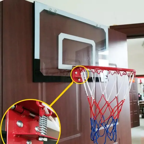 Basketball Stand and Hoop Transparent Basketball Frame Indoor Children’s Hanging Basketball Rack