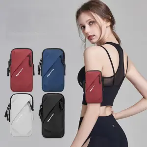 Waterproof Fitness Mobile Phone Armband Sport Running Arm Bag with earphone eyelet Sweatproof Running Phone Armband