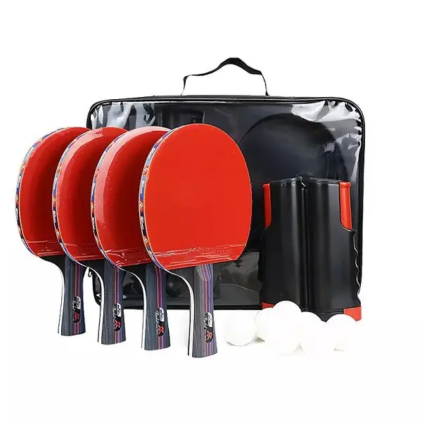 Customize Set packed Pingpong Racket Hot sale wholesale professional wooden table tennis racket table