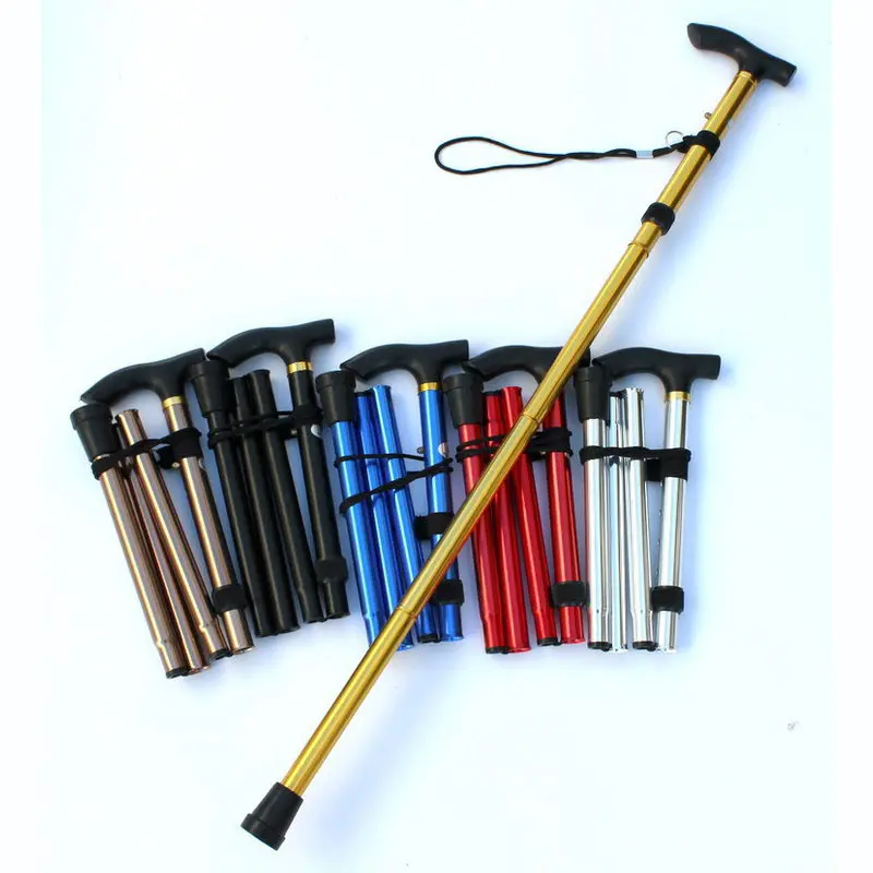 Custom Competition Mountain Multifunctional Folding Telescopic Hiking Sticks Trekking Pole
