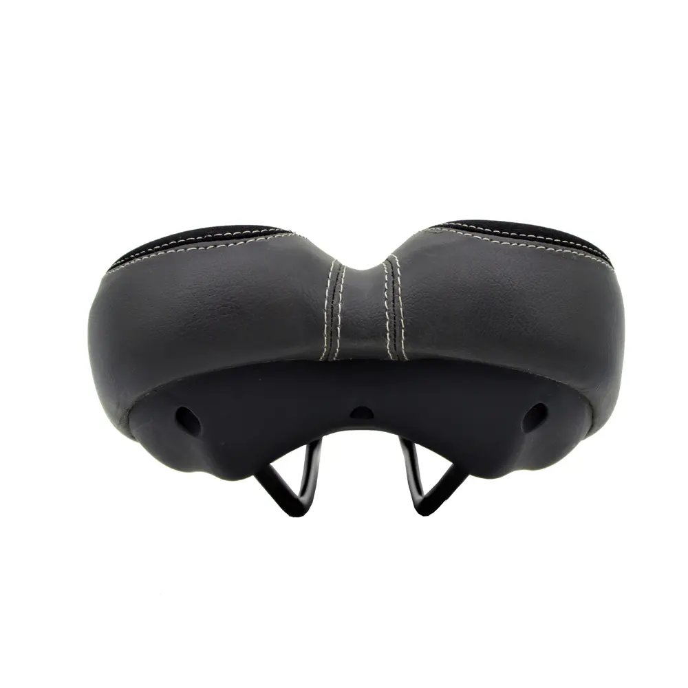 Black & Gray Bike Saddle Duel Density Reactive GEL Soft Seat