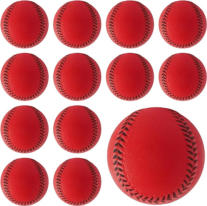 Pack of 12 Foam Baseballs