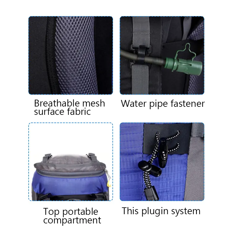 Outdoor Ultralight Travel Sports Bag Waterproof Large Capacity Hiking Backpacks For Men Women