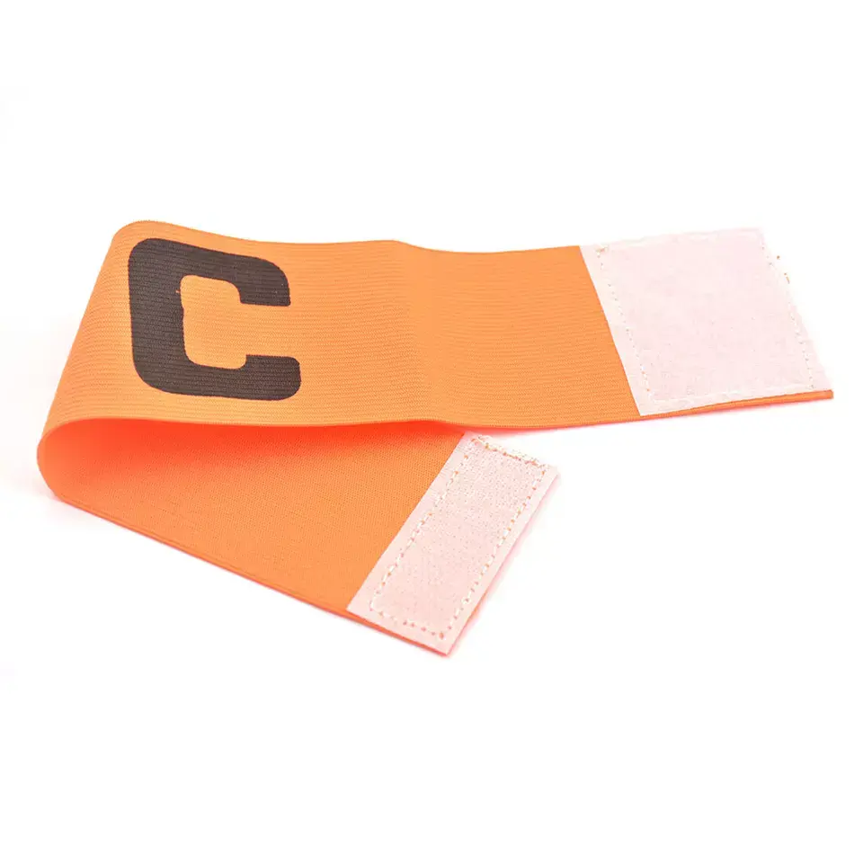 customized personalised armband high quality nylon multi-color football C captain soccer band