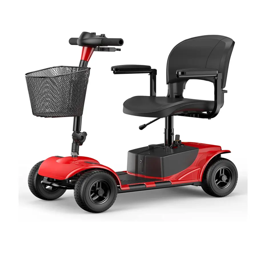 4 wheel power mobile scooter is suitable for seniors