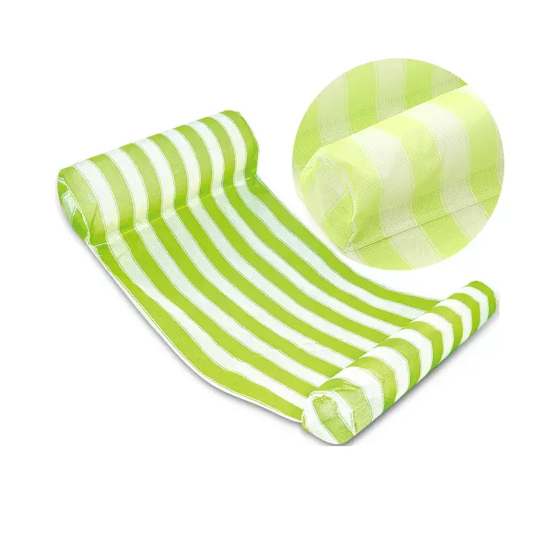 Wholesale adult inflatable soft pool floating seat mesh hammock waterbed
