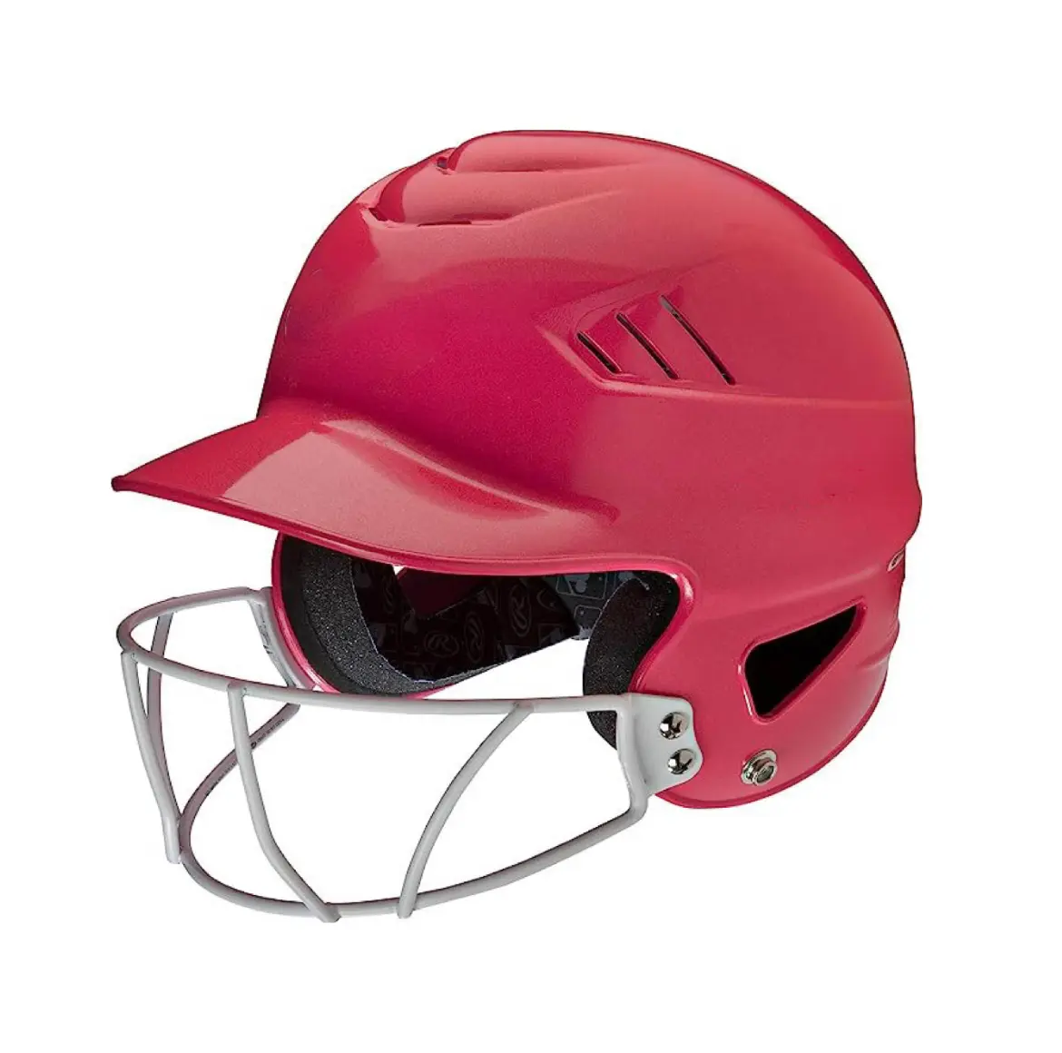 High Gloss Batting Helmet with Face Mask | Baseball/Softball