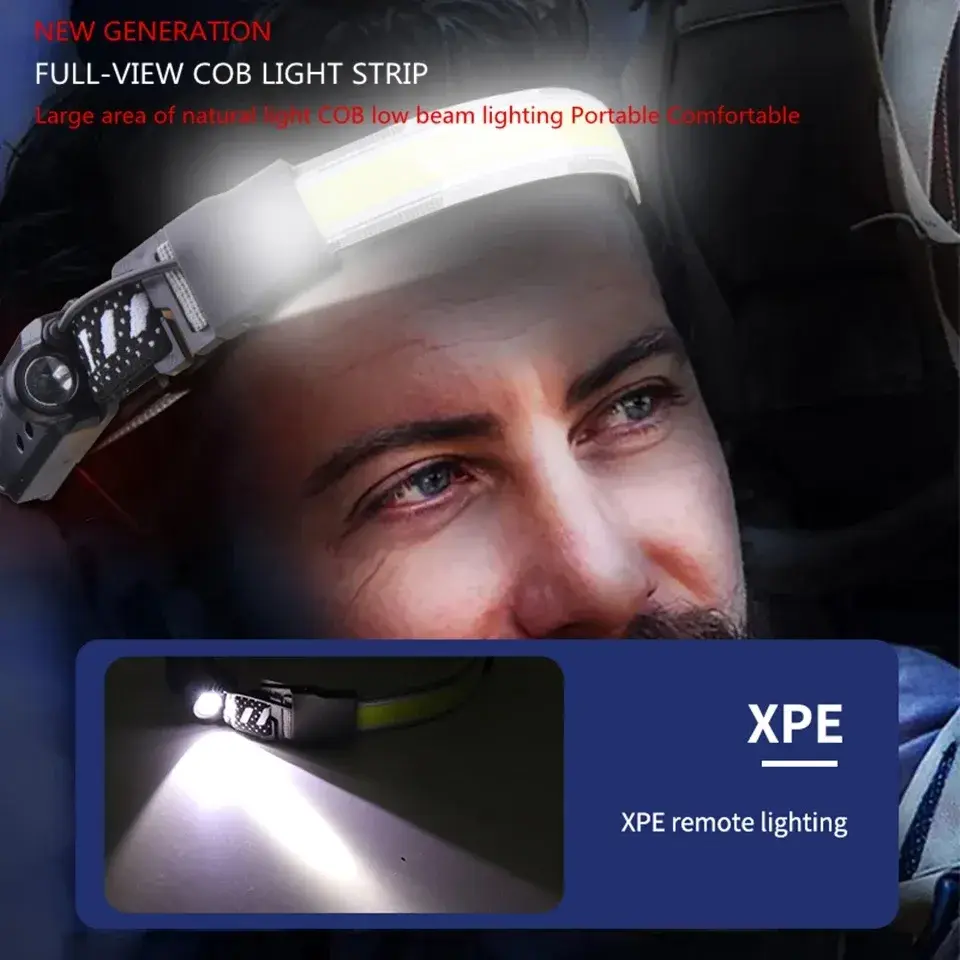 Outdoor bike USB charging night fishing running headlights