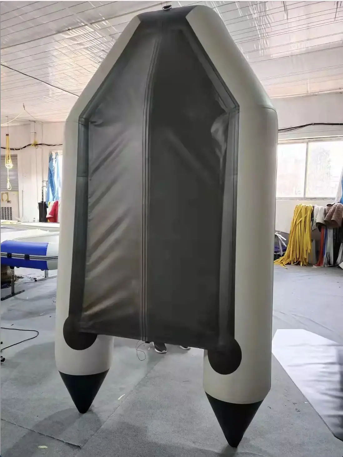 Wholesale 0.9mm PVC inflatable fishing boat with aluminum floor for sale