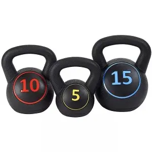 amazon hot selling soft kettlebell set with custom logo kettlebell