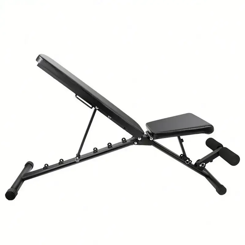 Foldable fitness weightlifting dumbbell stool