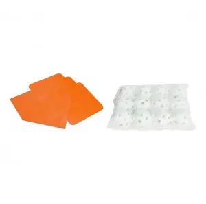 Throwing Base Set: 4 Baseball and Softball Rubber Throwing Bases