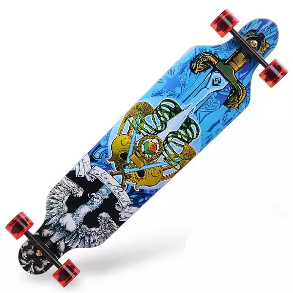 Fast Shipping Road Skating Adult Four-wheel Maple Skateboard Trucks Street Travel Boys Girl Long Board Skateboard