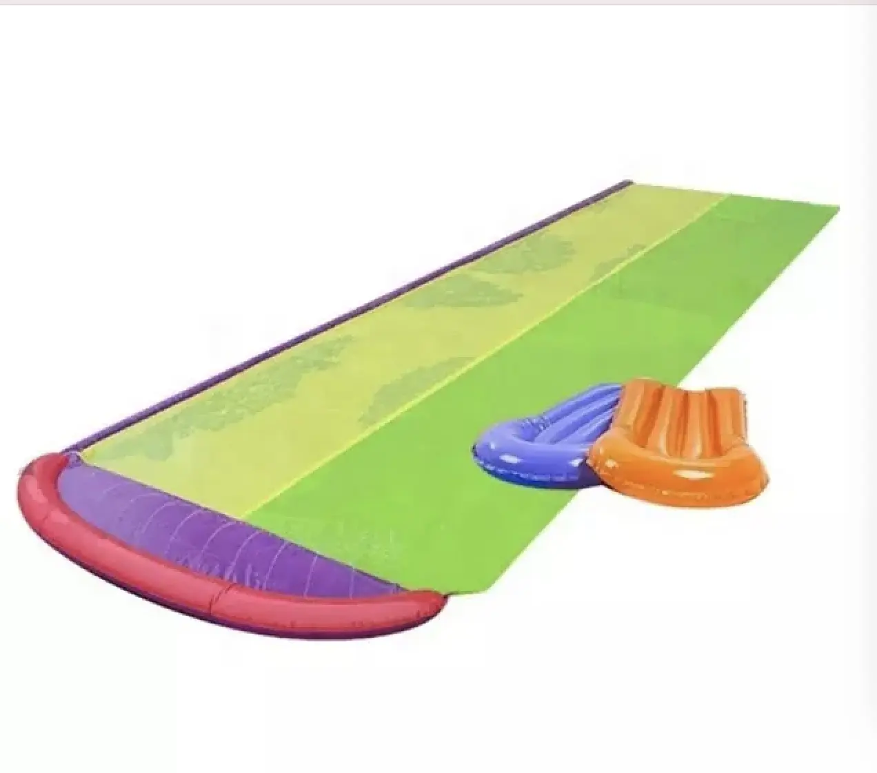 Water Slide Inflatable Lawn Water Slip and Slide Long Large Thick Surfing Water sports Toy Surf Rider Double Sliding Lane