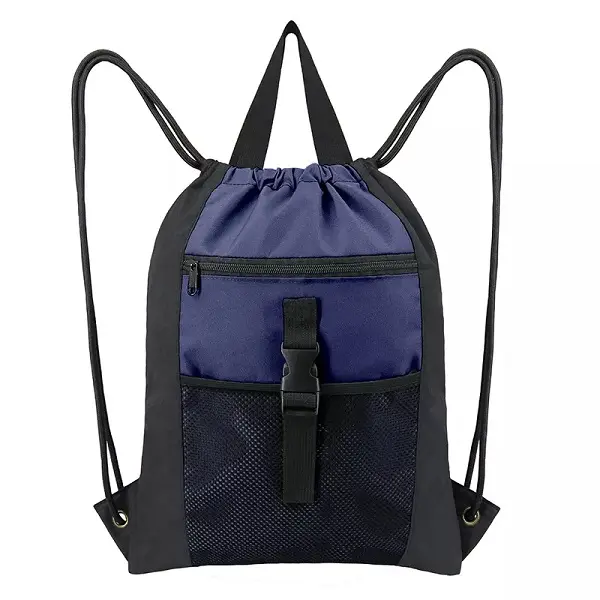 Wholesale Drawstring Polyester Bags Sports Gym Backpack Tote Bag Featured Image