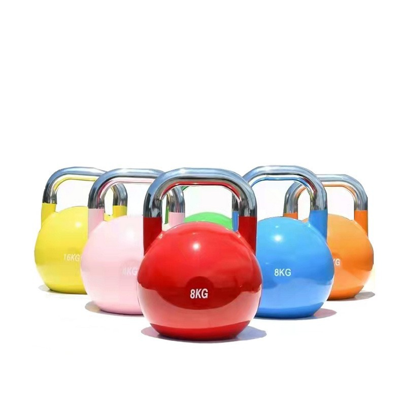 Kettlebell home for women’s jug squat strength training