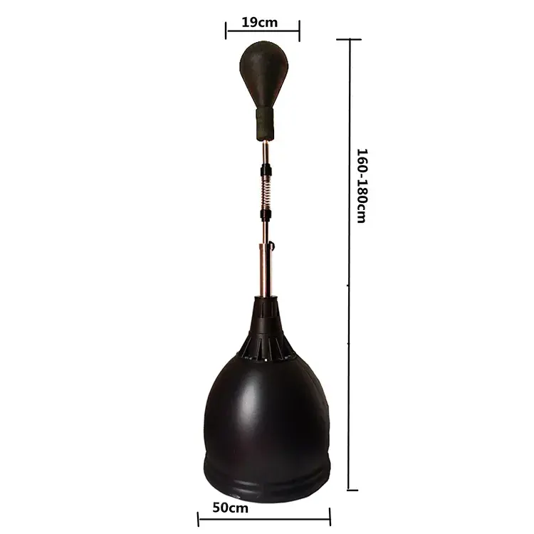 Height adjustable boxer reflex bag boxing ball