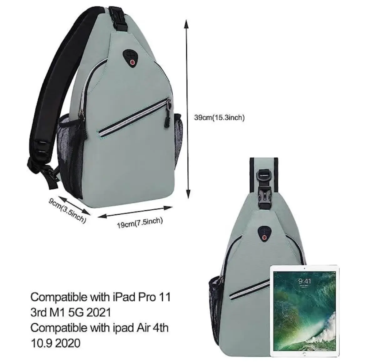 Sling Backpack,Multi-functional Crossbody Bag,Traveling and Hiking Backpacks