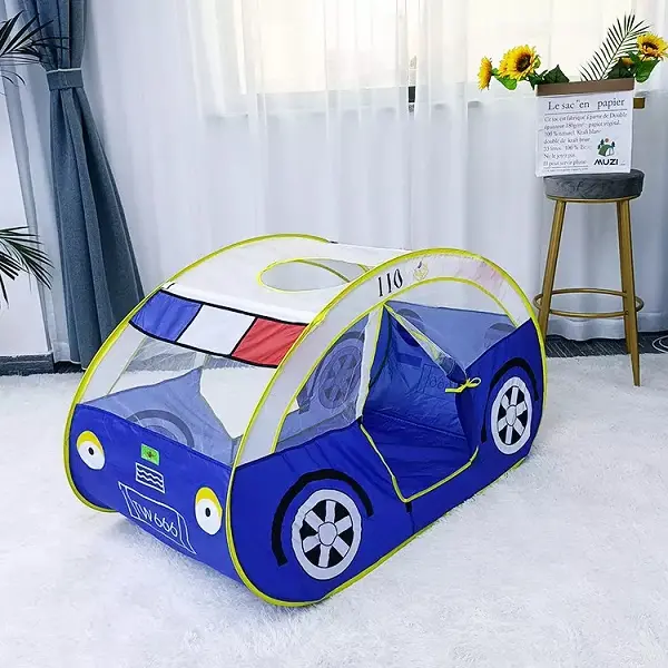 Odm Tenda Anak-Anak Police Car Folding Portable Kids Play House Indoor Outdoor Tent Featured Image