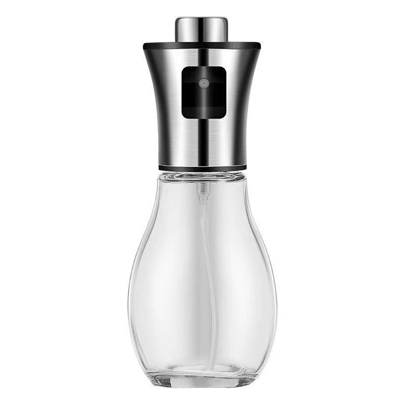 Rust steel injector Press-type injector bottle, vinaigrette bottle, household kitchen glass oil bottle, barbecue oil bottle