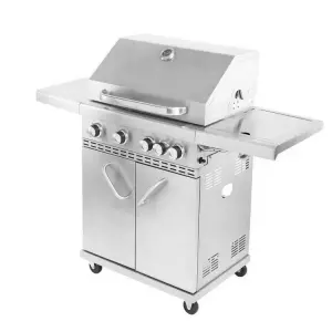 Home garden backyard stainless steel 4+1 burner liquid propane gas grill