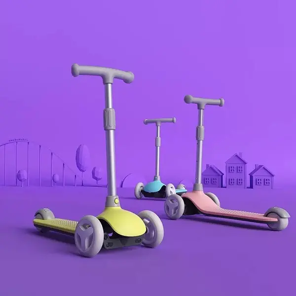 Xiaomi Mitu Scooter 3-6 Years Children’s Pedal Bike Adjustable Height With LED Glowing Wheels C Handle Large Area Pedal