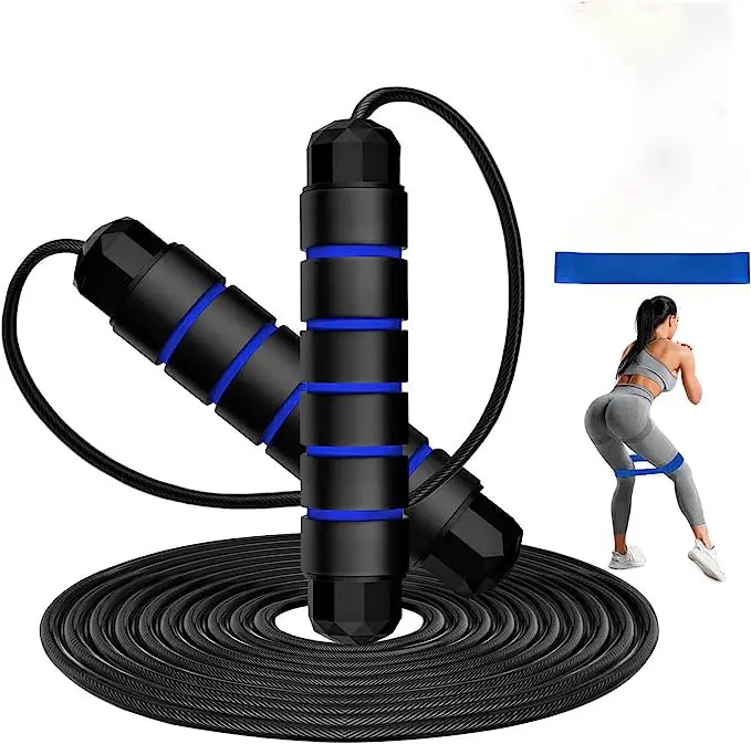 Tangle-free Speed Band Ball Bearing Jump Ropes and Resistance Bands