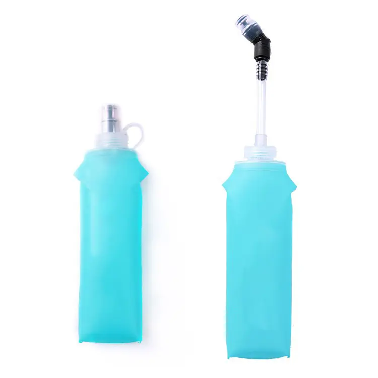 Soft water bottle trail running outdoor foldable travel water bottle