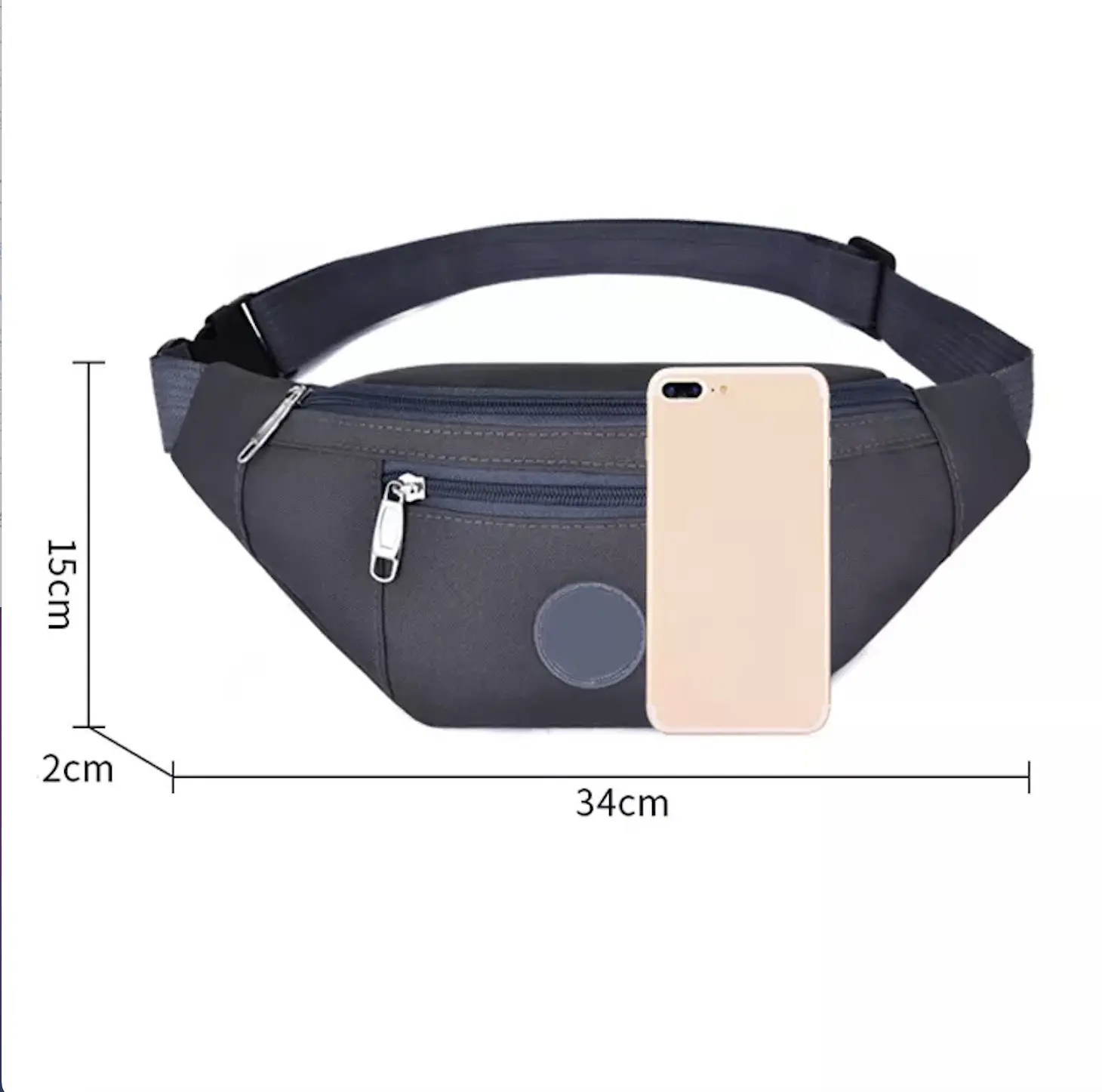 Wholesale promotion waterproof waist bag sling crossbody custom fanny polyester sports running pack