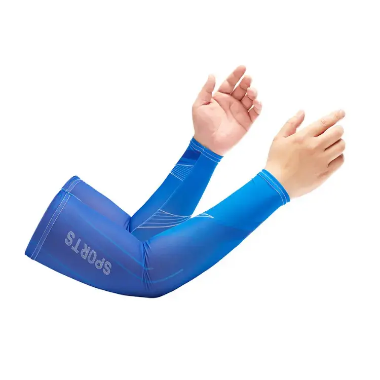 Custom Logo New Style Motorcycle Sports Baseball Seamless Knit Sun Uv Protection Cooling Arm Sleeves For Men