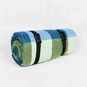 Peacock blue picnic mat