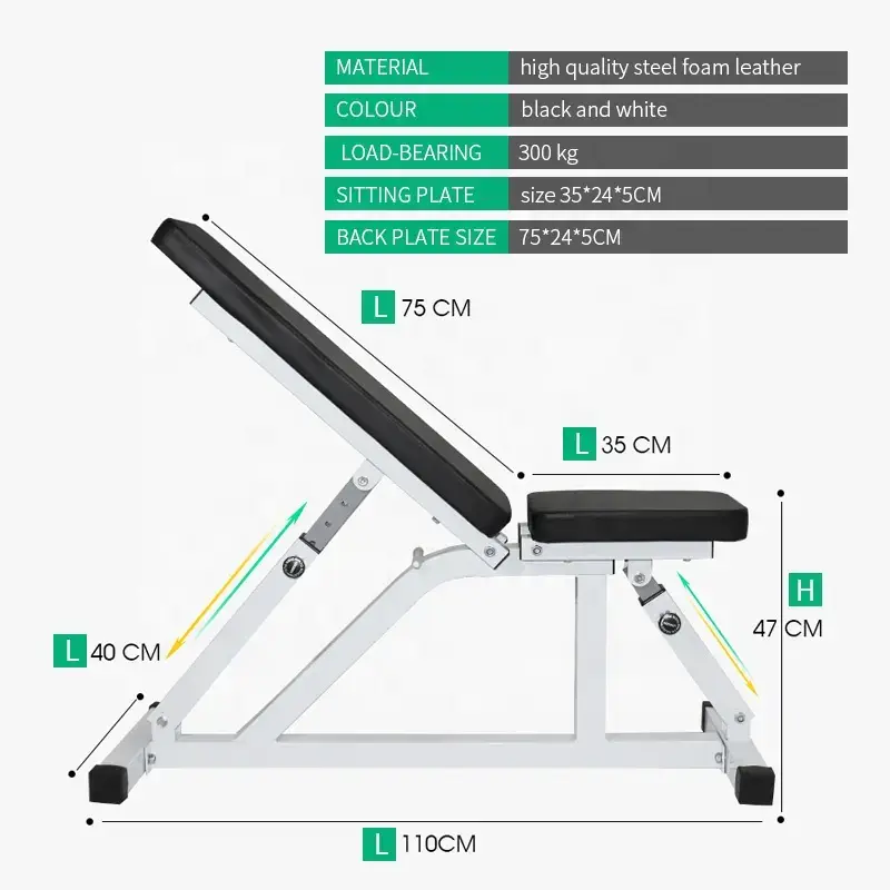 Adjustable fitness sit-up bench