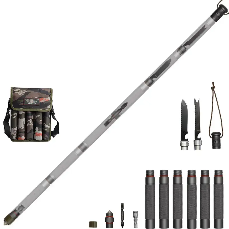 Outdoor Tool Hiking Gear Climbing Tactical Stick Alpenstock Camping Equipment Featured Image