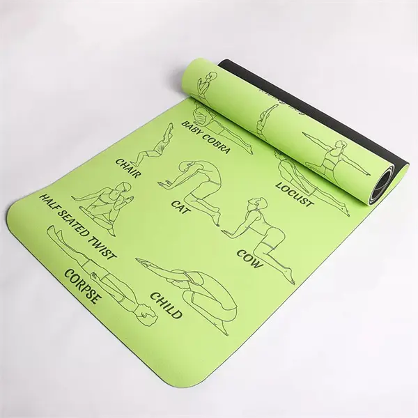 2022 New TPE Instructional Yoga Mat