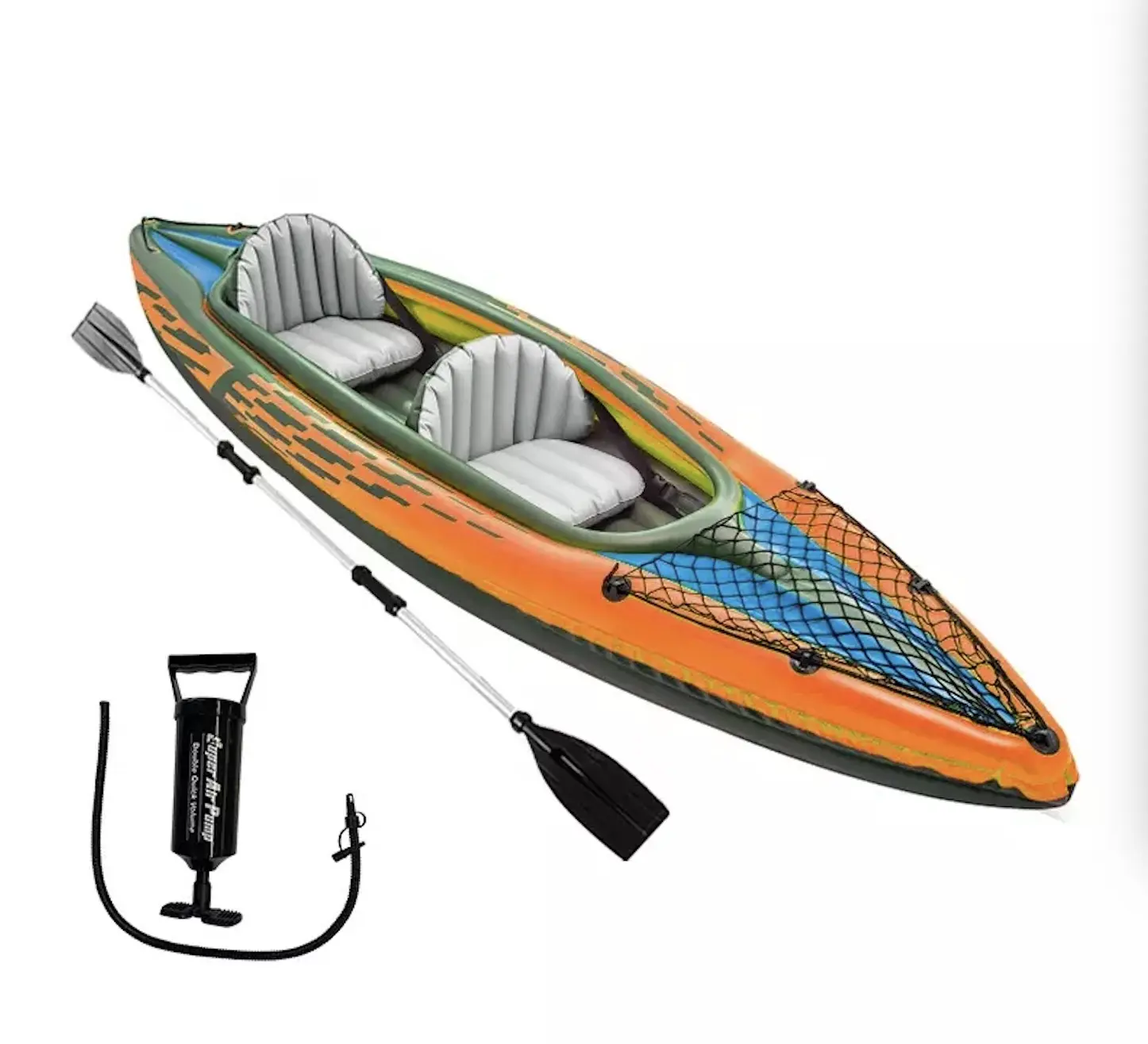 Professional wholesale high quality outdoor Custom 2 Person PVC drop stitch rowing canoe Inflatable Kayak for Fishing
