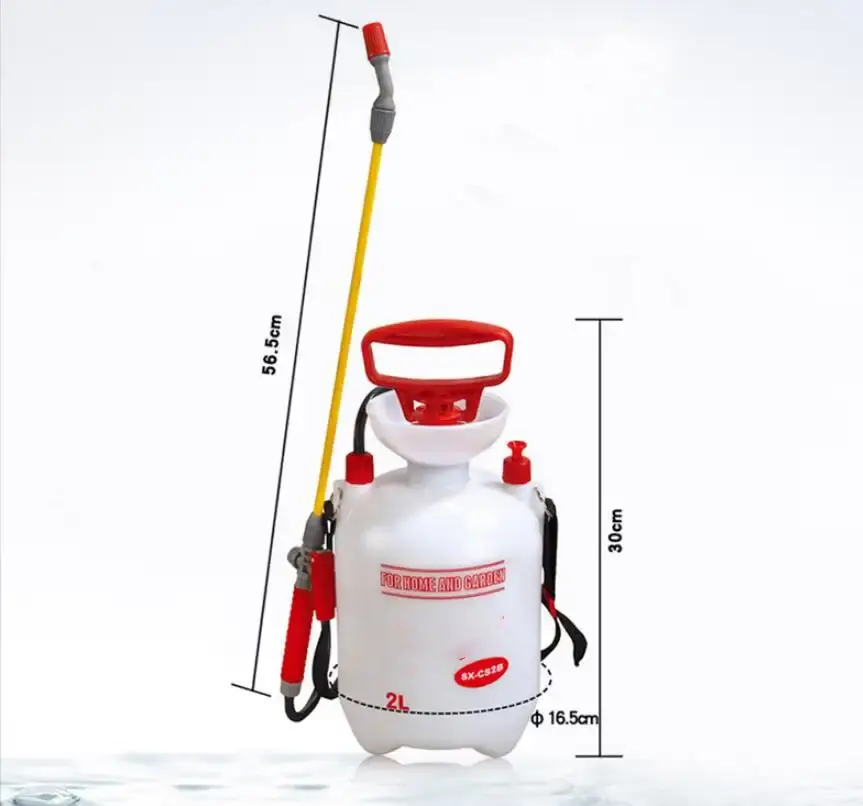 2L manual gardening air pressure watering sprinkler sprayer shoulder air pressure watering can